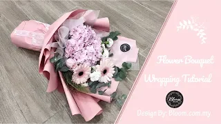 Flower Bouquet Wrapping Tutorial || Flower Bouquet Wrapping Technique & Ideas