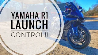 How To Use Yamaha R1 LAUNCH CONTROL (2015-2019) Step by Step !!!!