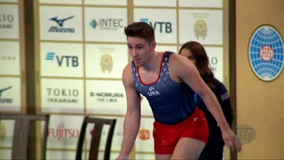 KRZYNEFSKI Brandon (USA) M - 2019 Trampoline Worlds, Tokyo (JPN) - Qualification Tumbling R2