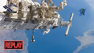 REPLAY: Spacewalk to work on 2 new ISS solar arrays (20 Jun 2021)