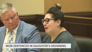 Watch as a Michigan mom learns sentence in daughter's drowning death