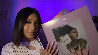 ASMR with my records 🎶💿 (Record tapping & scratching) Ariana Grande, Kid Cudi, Selena