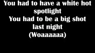 Big Shot by Billy Joel (Lyrics)