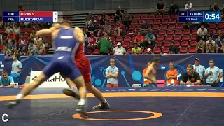 1/4 FS - 60 kg: S. KOZAN (TUR) df. I. MUKHTAROV (FRA), 7-2