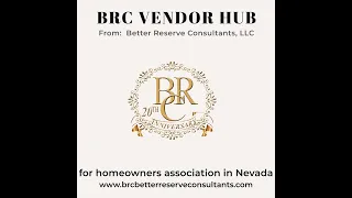 BRC Vendor Hub New Promo - #communitymanagement #hoamanagers #lasvegas  #nevadareservestudy