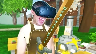 OWNING THE ULTIMATE BLACKSMITH AND ALCHEMIST SHOP IN VR! - CRAFT KEEP VR HTC VIVE Gameplay