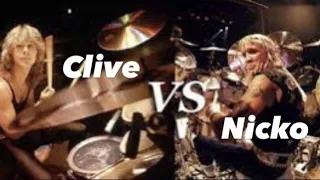 Iron Maiden Drummers - Nicko McBrain Vs Clive Burr