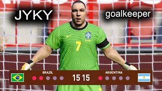 PES 2021 - Im a GOALKEEPER -)) - Argentina vs Brazil - Penalty Shootout - Gameplay PC