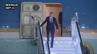 Biden Arrives in New Delhi For G-20