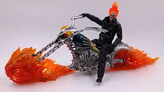 1/12 NOT MEZCO Ghost Rider and Flame Cycle (PWTOYS) - Ron-Verse