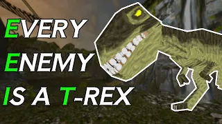 Tomb Raider But Every Enemy is a T-Rex