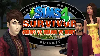Sims 4 Survivor: Brains vs. Brawn vs. Beauty