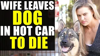 EVIL WIFE Leaves DOG In HOT CAR to DIE!!!!! You Won't BELIEVE What the HUSBAND DOES NEXT!!!!!