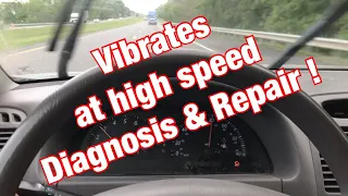 How to fix a Toyota that shakes / vibrates at high speeds