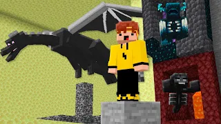 Eu prendi TODOS os CHEFÕES do MINECRAFT survival!