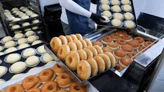 chocolate and milk cream donuts - california donut / 매일완판! 다양한 크림 가득 도넛 / korean street food