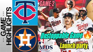 Houston Astros vs Twins (10.08.2023) ALDS TODAY Game 2 Highlights | MLB Postseason 2023