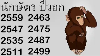 นักษัตรปีวอก ดวงคนปีวอก พศ.2559 2547 2535 2511 2499 2487 2475 โชคลาภวาสนา ลาภลอย คู่ครอง บุตรหลาน