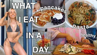 WHAT I EAT IN A DAY TO STAY LEAN AND HEALTHY! ft. GYMSHARK TRY ON HAUL | Conagh Kathleen