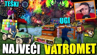 ISPALILI NAJVEĆI VATROMET IKADA !! *ugia pogodio vatromet u glavu!* Ranch Simulator