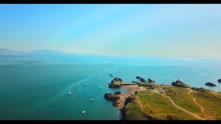 newborough beach, anglesey via drone-dji mavic pro