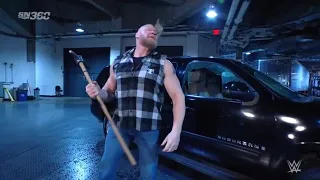 Brock Lesnar Destruye la Camioneta de Roman Reigns - WWE SmackDown Español Latino: 25/03/2022
