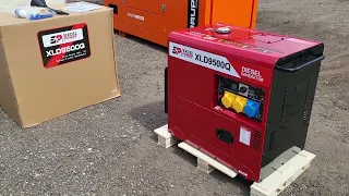 Excel Power XLD9500Q Portable 6.5kW Single Phase Diesel Generator review and first start.
