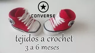 converse tejidos a crochet  - bebe - ALL STAR