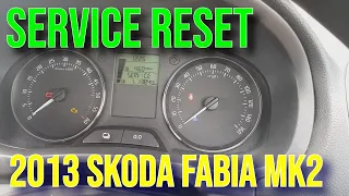 How to Reset Service Indicator Light Skoda Fabia 2013 mk2 4k