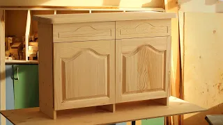 4K Самодельный комод из натурального дерева, homemade chest of drawers