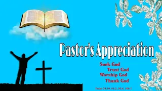 Pastor's Appreciation video presentation