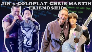 BTS Jin x Coldplay Chris Martin friendship: the journey from fan to friends