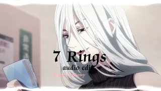 7 Rings - Ariana Grande {audio edit} use headphones/🎧🤌🏻✨