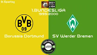 Borussia Dortmund - SV Werder Bremen | 9. Spieltag | 1.Bundesliga | Saison 1999/2000 | FIFA2000