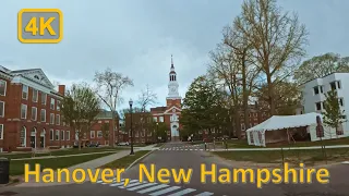 Driving in Downtown Hanover, New Hampshire - 4K60fps