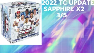 New Product : 2022 Topps Chrome Update Sapphire x Boxes : 3/5 QC Issues Continue to Plague Products