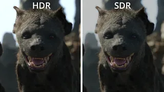 The Lion King HDR vs SDR Comparison