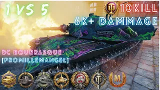 Bourrasque 1 VS 7 - 10 Kill - 6K Damage from [Promillemangel] on Paris - World of Tanks Gameplay