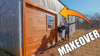 Family Transforms Old Barn Into A LIVABLE TINY HOUSE! Ranch Makeover
