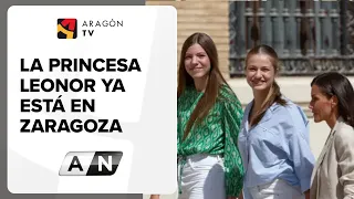 La princesa Leonor ya está en Zaragoza