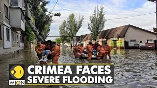 Heavy rains cause floods in Russia-annexed Crimea | Dozens of houses flooded | WION