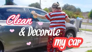 Giving my Car a Makeover 🌸| Simply Jazmin