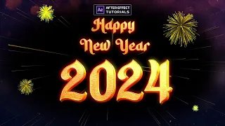 Happy new year 2024 | happy new year after effects template| After effect tutorials