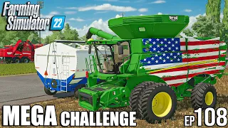 Harvesting CANOLA with JOHN DEERE X9 USA | MEGA Challenge Ep.108 | Farming Simulator 22