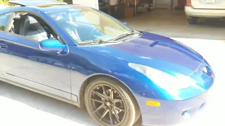 Celica GT-S Lowered on 720 Form Wheels 245/40zr17 Tires Great Fitment