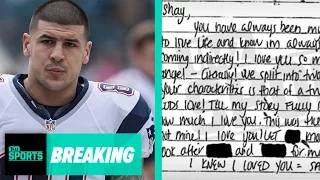 Aaron Hernandez's Suicide Note To Fiancee Released: "You're Rich"  | TMZ Sports