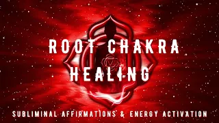 Root Chakra Healing | SUBLIMINAL AFFIRMATIONS & ENERGY ACTIVATION