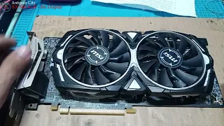 MSI RX 580 ARMOR 8GB OC - No Display, FAN Spin, Missing Data Clock Line(Solved!)