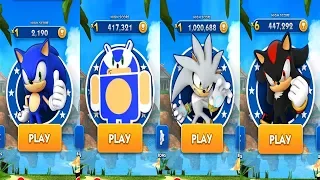 Sonic Dash Android Gameplay - SONIC VS ANDRONIC VS SILVER VS SHADOW