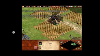 Age of Empires II running on Winlator, running on a Samsung A52s 5G.